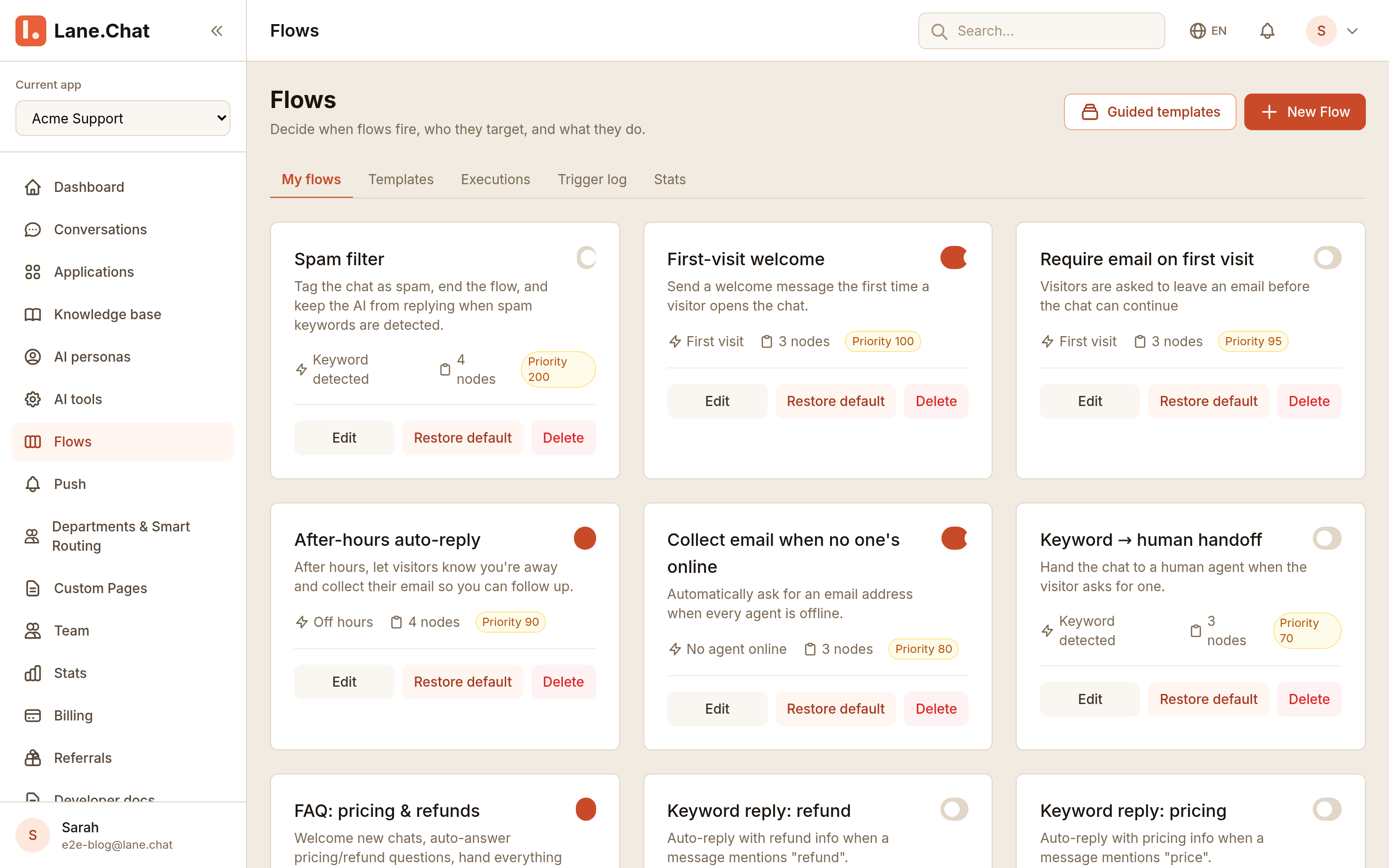Step 1 — creating a new Flow